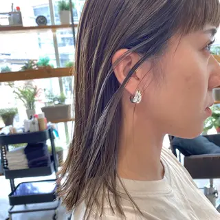 ミディアム カラー ヘアアレンジ tane.所属・【ダメージレス施術】 【透明感】北村 拓也のヘアスタイル