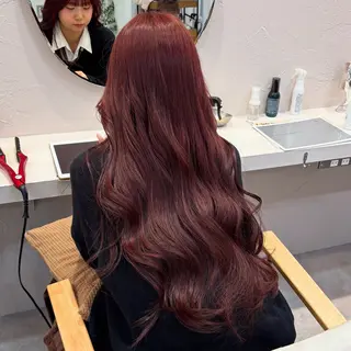 ロング カラー Ｆ.まひろ🎀 暖色カラー／ベージュのヘアスタイル