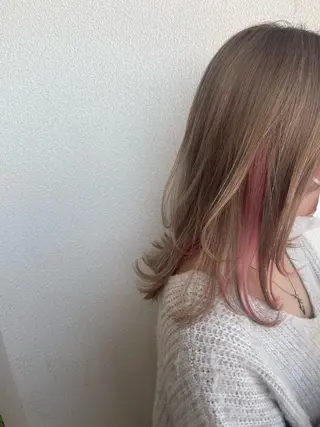 ミディアム カラー 美髪✨艶髪✨髪質改善 カラー特化❣大石優奈のヘアスタイル