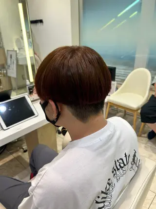 ショート カラー メンズ はるか/ブリーチカラ ー/ヘアアレンジ🤍のヘアスタイル