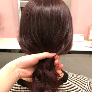 ミディアム カラー ヘアアレンジ 透明感/艶髪/💖 トレンドスタイル💖のヘアスタイル