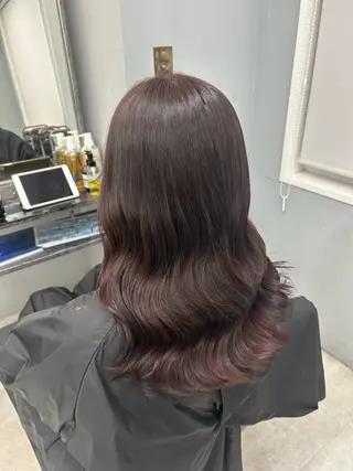 セミロング カラー hair atelier OZ桑野店所属・阿佐見 若菜のヘアスタイル