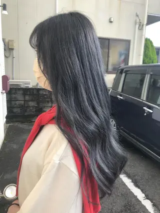 ロング カラー 福岡 舞のヘアスタイル