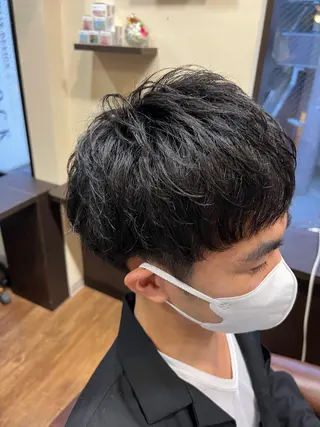 ショート メンズ 【縮毛矯正/カラー】 今野寛己のヘアスタイル