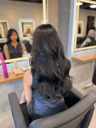 ロング カラー ヘアアレンジ レイヤー/ブリーチな しカラーHAYATOのヘアスタイル
