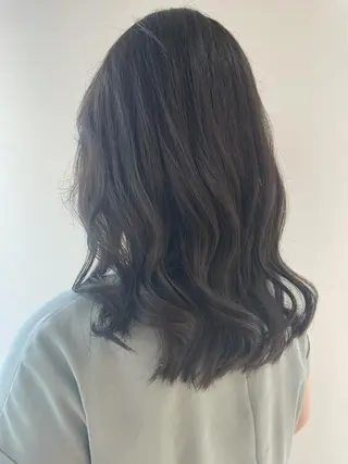 セミロング 福島成美/髪質改善 縮毛矯正/カラーのヘアスタイル