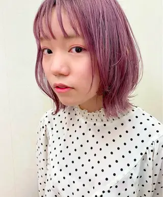 ミディアム カラー ナカジマ ナナのヘアスタイル