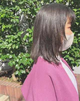 ミディアム 長井 美佳のヘアスタイル