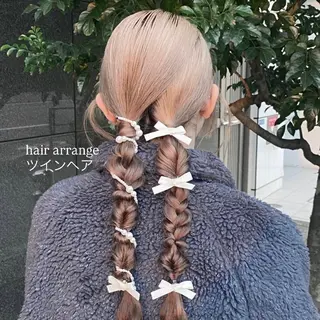 ヘアアレンジ 暖色カラー🍒ヘア セット🎀✨Ainaのヘアスタイル