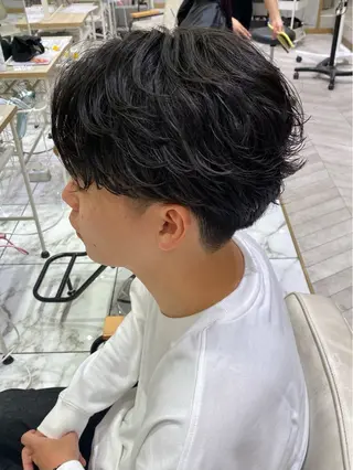 ショート パーマ メンズ 酸スト/フェザー パーマ/三谷海斗のヘアスタイル