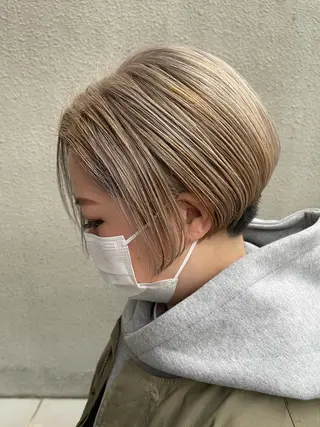 ショート 圧倒的美髪ストレート ツダケイタロウのヘアスタイル