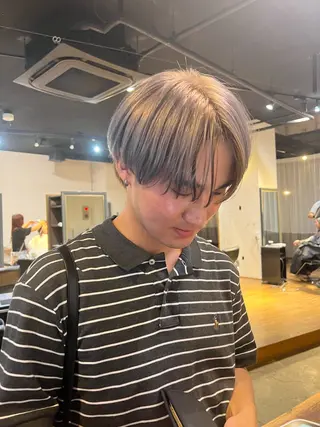 カラー メンズ sava所属・🌈ケアブリーチ🌈 おぐまなつきのヘアスタイル