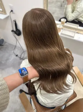 ロング カラー Rinka/梅田/ 透け感カラー🤎のヘアスタイル