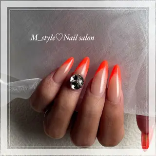ロング ネイル 下妻市ﾈｲﾙｻﾛﾝ M_styleのネイルデザイン