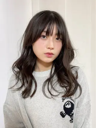 セミロング 園田 渉 ◤SHIKIO◢のヘアスタイル