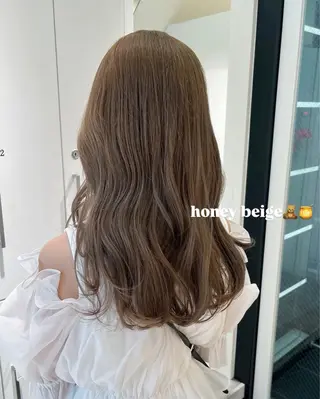 セミロング カラー ParveMix 🌝🫧山本 玲南のヘアスタイル