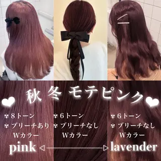 セミロング 盛れる暖色🎀ガーリ ーヘア🎀きっかのヘアスタイル