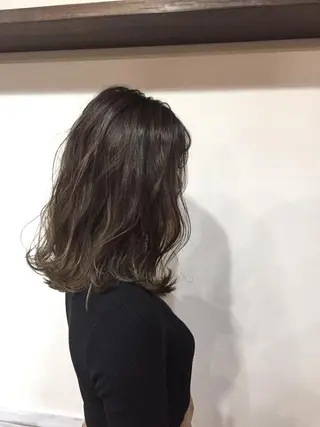 ミディアム カラー カラー特化サロン大阪 ルービック江坂/新城のヘアスタイル