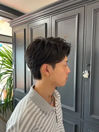 ショート パーマ メンズ 甲斐 匠悟のヘアスタイル