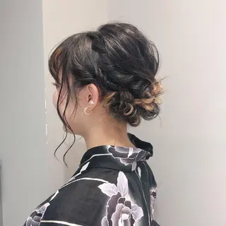 ヘアアレンジ 似合わせ艶髪カラー ❤️ハダユミのヘアスタイル
