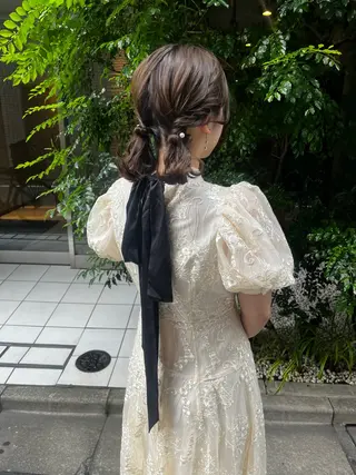 ミディアム ヘアアレンジ ⭐️ アユミ⭐️のヘアスタイル