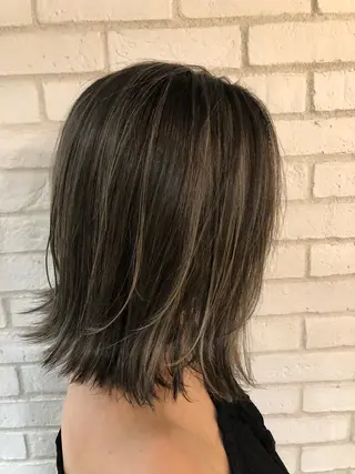 ミディアム カラー パーマ ヘアアレンジ メンズ キッズ ネイル マツエク・マツパ 新宿/髪質改善/ 美髪矯正✨浅江通友のヘアスタイル