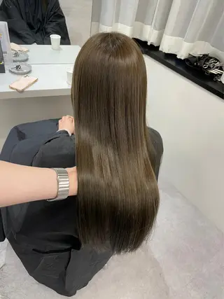 ロング 髪質改善×縮毛矯正 Core 片山健太のヘアスタイル