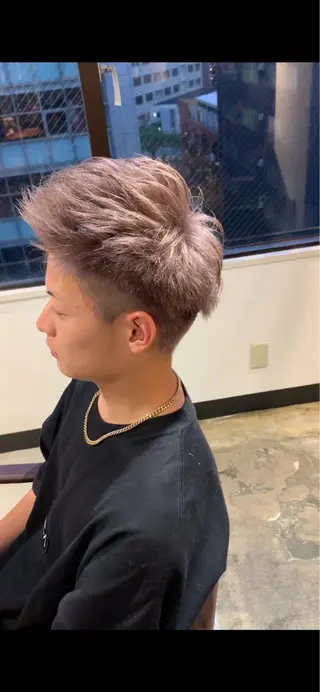 ショート カラー メンズ hair  design Norm所属・ハイライトバレイヤー ジュ🎨川村聖吾🎨のヘアスタイル