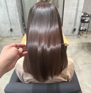 セミロング カラー ✨髪質改善/ブリーチ /ショート高山のヘアスタイル