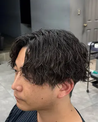 パーマ メンズ 波巻き/縦落ち /こーへいのヘアスタイル