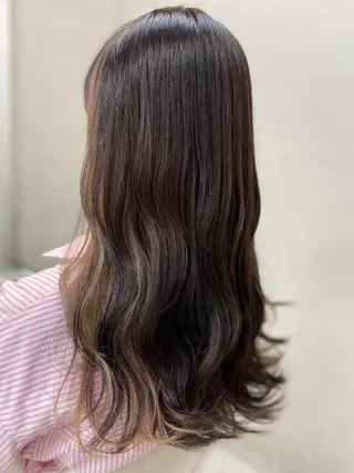 ロング カラー 菊地 美憂のヘアスタイル