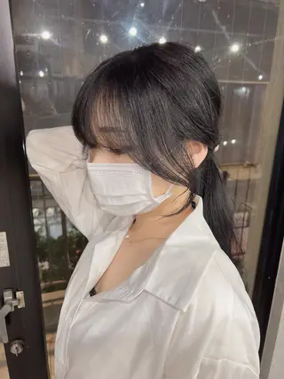 セミロング カラー 韓国レイヤー/ 顔周り💕田中将吾のヘアスタイル