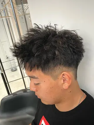 ショート パーマ メンズ 新潟メンズパーマ 新潟駅/小田拓実のヘアスタイル