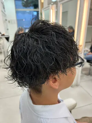パーマ メンズ 崎山 紗吏のヘアスタイル