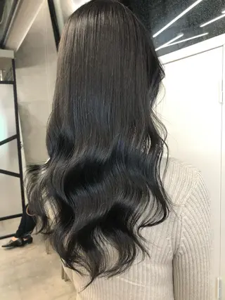 ロング カラー マンツーマン／韓国 ヘア‎Amiのヘアスタイル