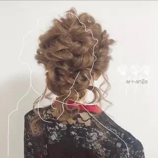 セミロング ヘアアレンジ 🌺ウルフカット職人 新垣渚🐺のヘアスタイル