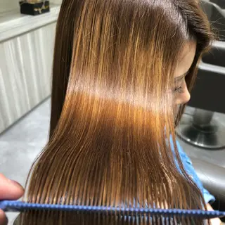 ロング ムトウセイマ/艶髪 /艶ケアWブリーチのヘアスタイル