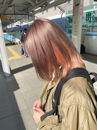 ミディアム カラー La fith liebe 京都駅前店所属・🌈ブリーチ特化🌈 MINATOのヘアスタイル