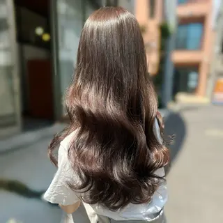 ロング カラー kana ブリーチなしカラー✨のヘアスタイル
