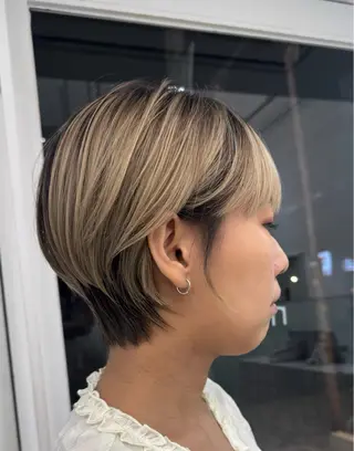 ショート AHNKISM所属・似合わせカット/ ショート【堀江】のヘアスタイル