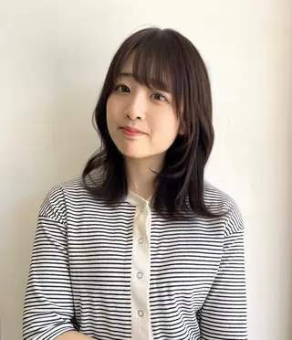 ミディアム カラー AIRA🎀七隈／ ワンホン／韓国ヘアのヘアスタイル