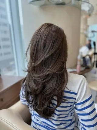 ロング カラー ZACC ayakaのヘアスタイル