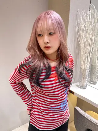 ロング カラー モデル募集中🍀竹田 真梨子のヘアスタイル