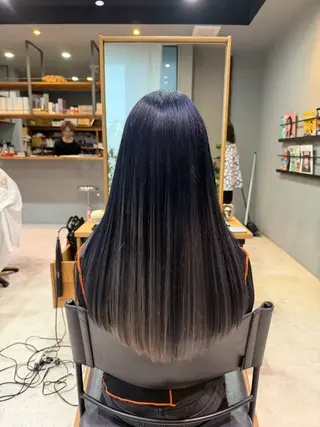 ロング カラー 岡崎/髪質改善/ ハイトーン/鈴木進のヘアスタイル