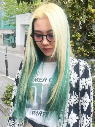 ロング カラー ヘアアレンジ 柔らかカラー/ レイヤーYUTO🧋のヘアスタイル