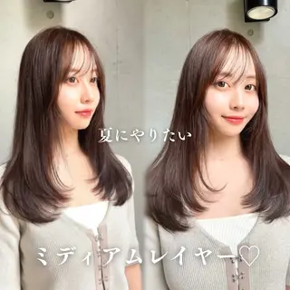 ミディアム カラー TOI所属・内野   龍海 / レイヤーカットのヘアスタイル