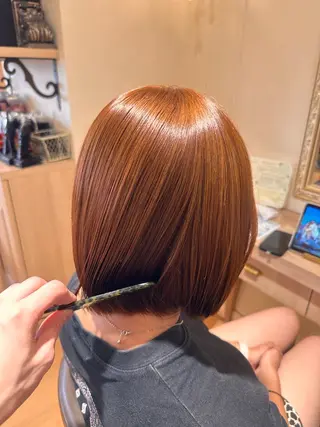 ミディアム コタロウ🐯 大通り　美容室のヘアスタイル