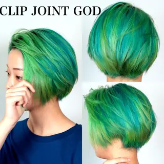 ショート カラー ヘアアレンジ 秋葉 洸平のヘアスタイル