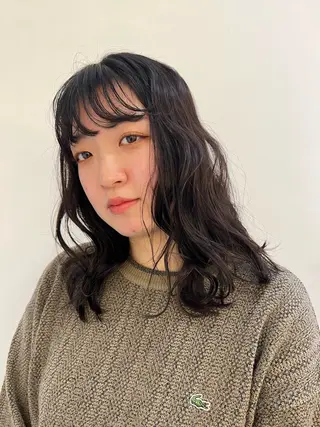 ミディアム カラー 🎵ぷる艶ハイトーン 柔らかヘア🍅まあやのヘアスタイル