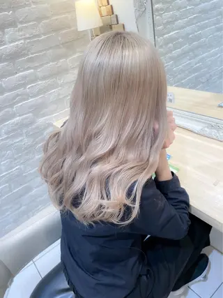 セミロング ✨パーマ×ハイトーン Futo✨のヘアスタイル